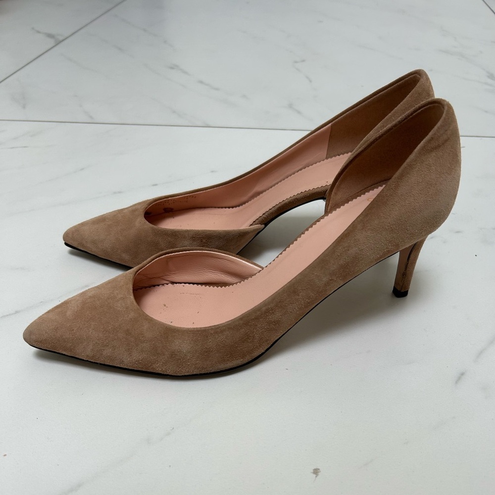 J. Crew Classic Pointed-Toe Suede Pumps - 8.5 - Picture 2 of 4